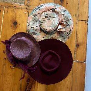Set of three dress up hats